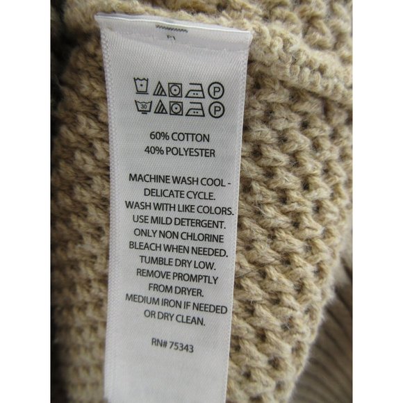 Rachel Zoe Sweater Small Tunic Pullover Shoulder Buttons Thermal - Picture 9 of 10